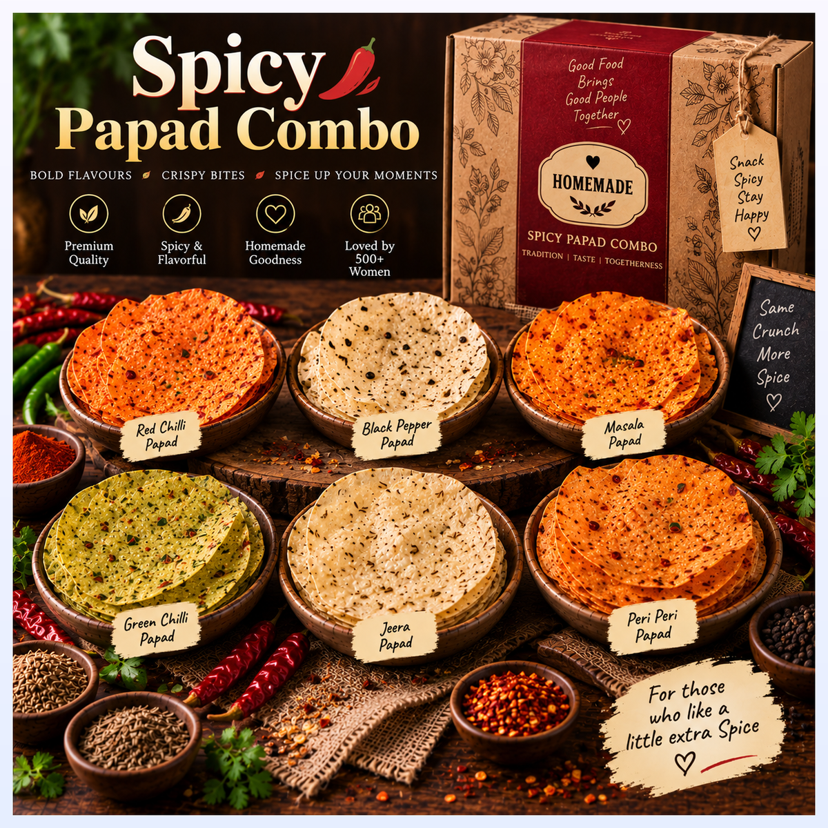Spicy Papad Combo