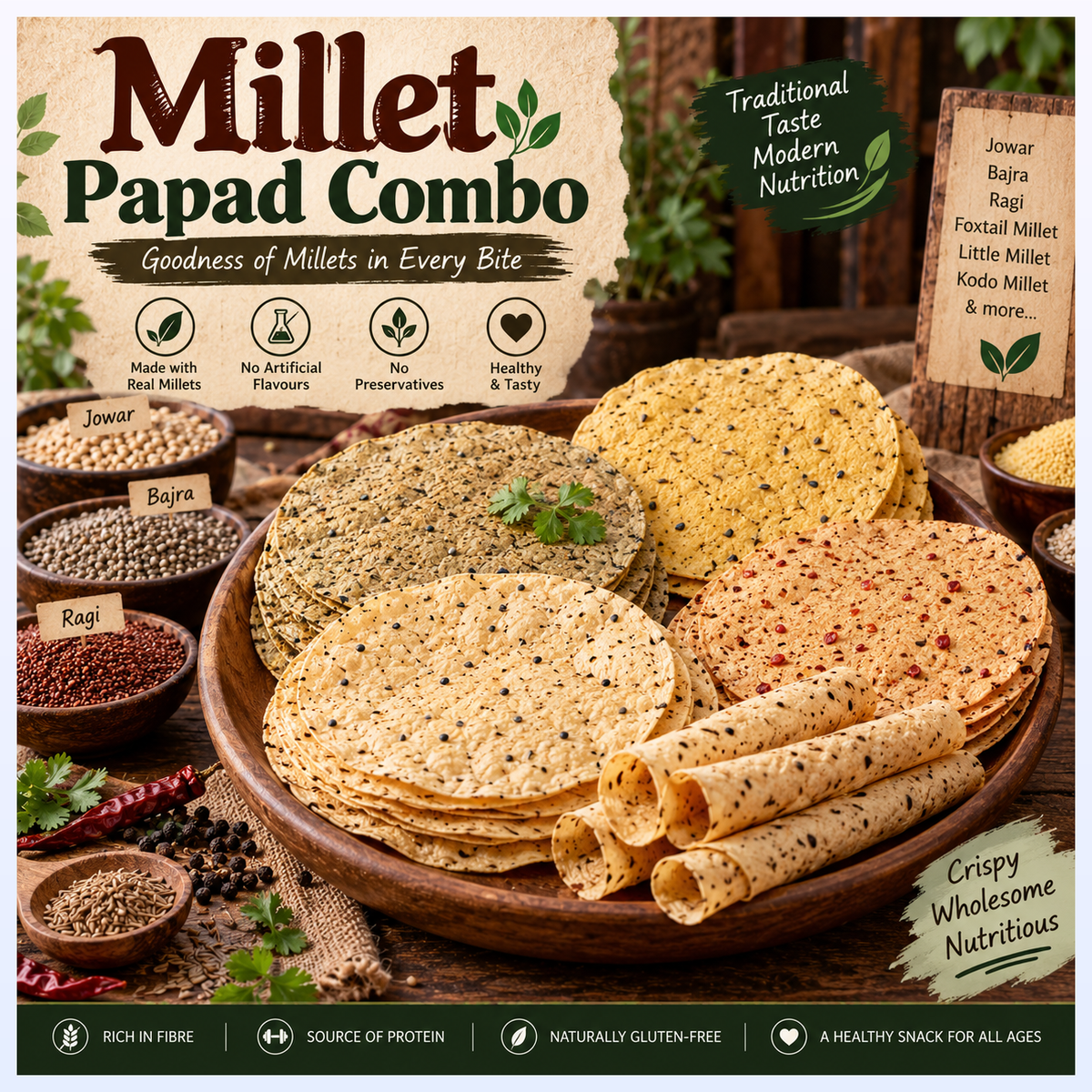 Millet Papad Combo